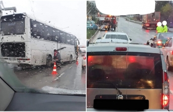 Eskişehir’de trafiği kilitleyen kaza