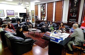 ÇGD Yönetimi Başkan Büyükerşen'i ziyaret etti