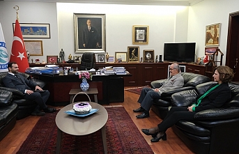 BEBKA Genel Sekreter Vekili Bayram, Başkan Büyükerşen'i ziyaret etti