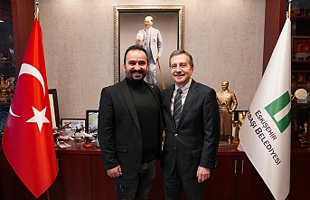 Başkan Ataç, Tüm Yerel-Sen Başkanı Özcan'ı ağırladı