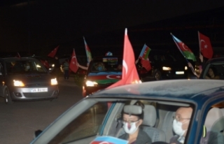 Eskişehir'de Azerbaycan'a destek konvoyu
