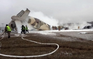 Kazakistan'da askeri kargo uçağı düştü