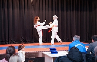 Küçük Taekwondocuların kuşak mücadelesi