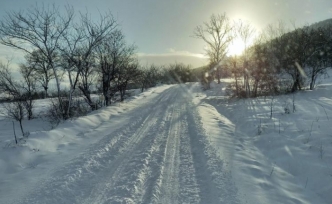 Kardan dolayı kapalı köy yolu kalmadı
