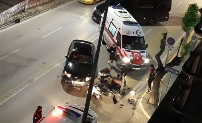 Atatürk Caddesi’nde kaza!