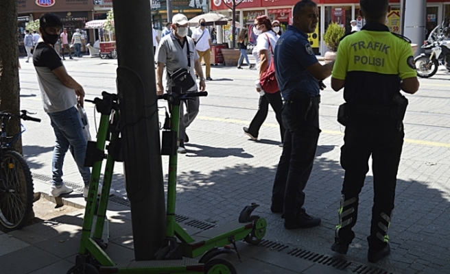 Eskişehir'de elektrikli scooter kazası
