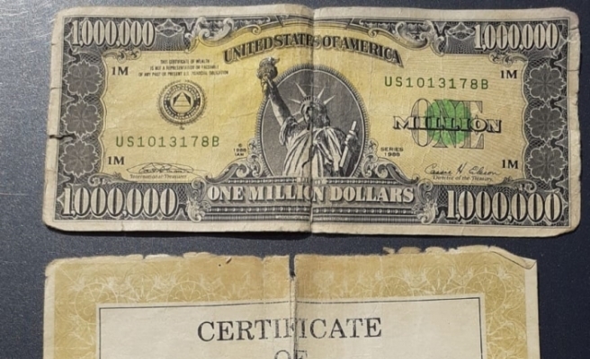 1 milyon dolarlık banknot ele geçirildi