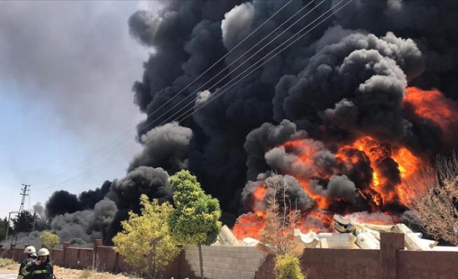 Gaziantep'te depo yangını