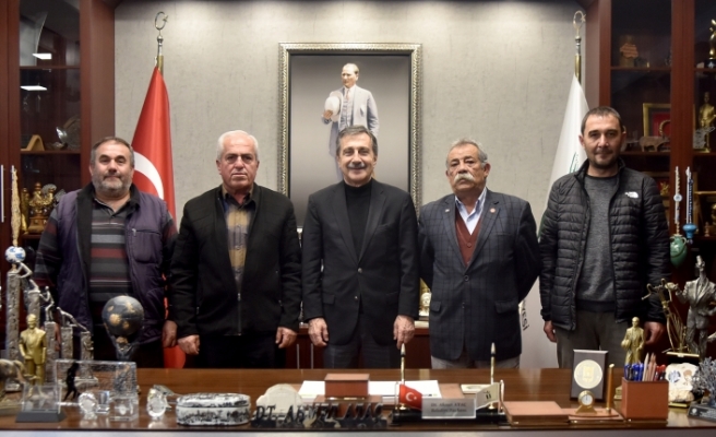 Taksicilerden Başkan Ataç'a ziyaret