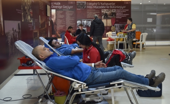 Tepebaşı personelinden kan bağışı desteği