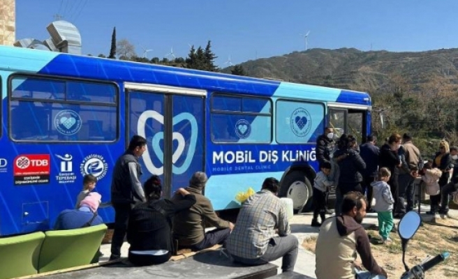 Mobil Diş Kliniği 3 bin 150 depremzedeye hizmet verdi